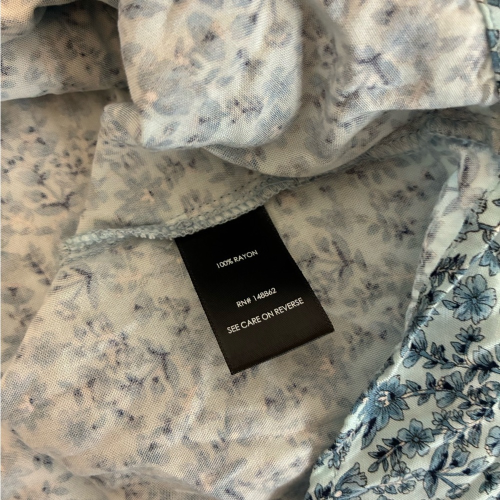 Torrid blue floral tank - Picture 6 of 6